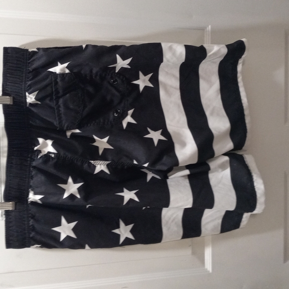 Bioworld Stars & Stripes Mens Swim Trunks Sz L - Picture 3 of 3